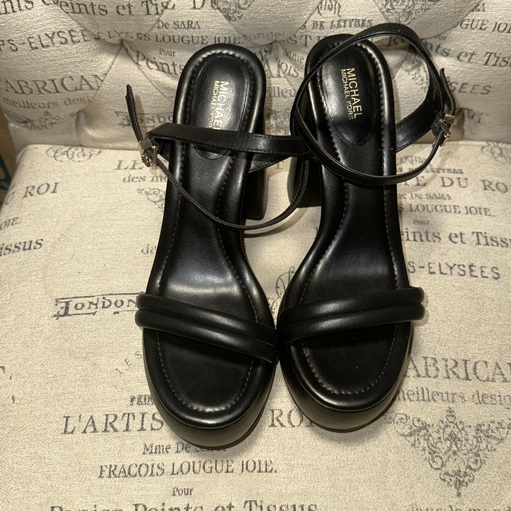 Michael Kors Black High Flatform